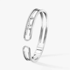 Move 10th Bangle White Gold Diamond Bracelet