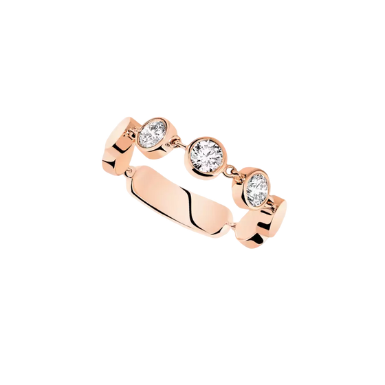 D-Vibes MM Pink Gold Diamond Ring