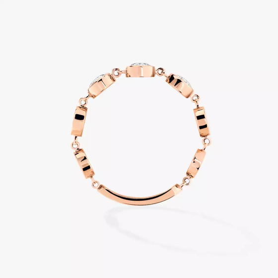 D-Vibes MM Pink Gold Diamond Ring