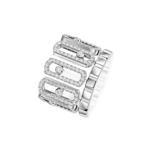  Move Iconica Pavée Bague Diamant Or Blanc