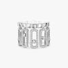 Move Iconica pavé ring Move Iconica diamond ring in white gold