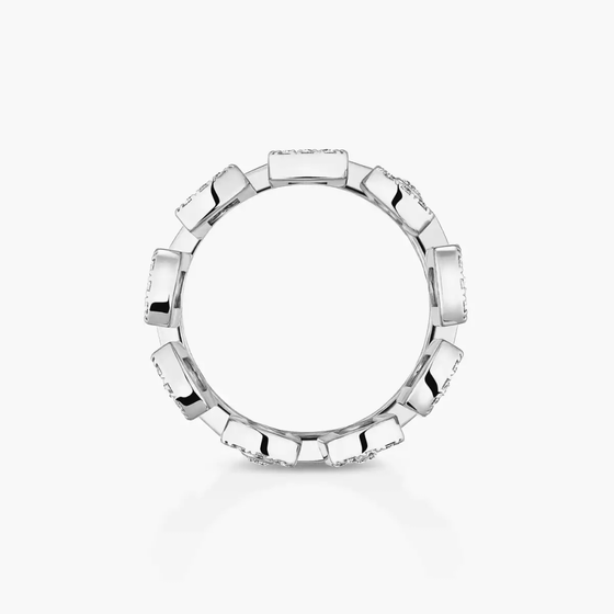 Move Iconica Pavée Bague Diamant Or Blanc