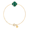 Bracelet, Green Agate, Yellow Gold