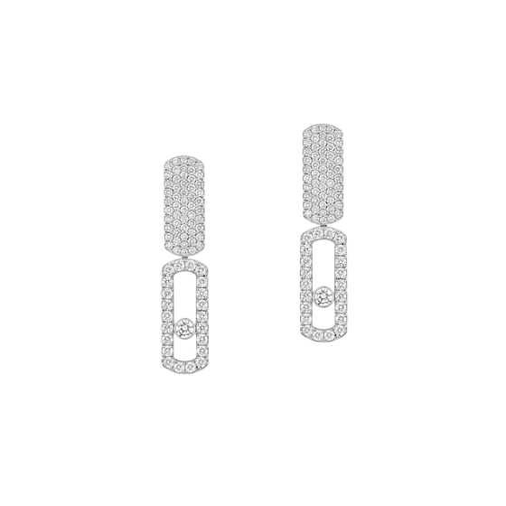 Imperial Move LM White Gold Diamond Earrings