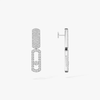 Boucles d'oreilles Imperial Move semi-pavées, moyen modèle Boucles d'oreilles diamant Imperial Move GM en or blanc