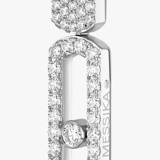 Imperial Move LM White Gold Diamond Earrings