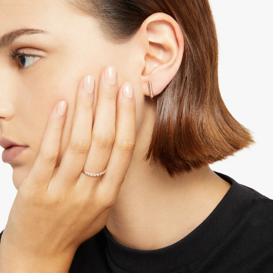 Boucle D'oreille Stud Essentials Or Rose