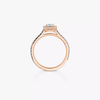 Bague solitaire Joy taille émeraude, moyen modèle