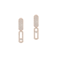  Imperial Move SM Pink Gold Diamond Earrings