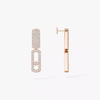 Boucles d'oreilles Imperial Move semi-pavées, petit modèle Boucles d'oreilles diamant Imperial Move PM en or rose