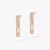 Imperial Move SM Pink Gold Diamond Earrings