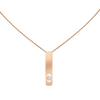 Pink Gold Diamond Necklace My First Diamond