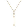 Fiery tie necklace