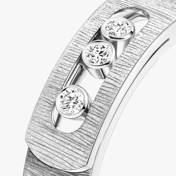 Move Noa Ciselé White Gold Diamond Ring