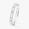 Move Romane Pavé Bangle White Gold Diamond Bracelet