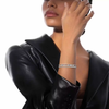 Move Romane Pavé Bangle White Gold Diamond Bracelet