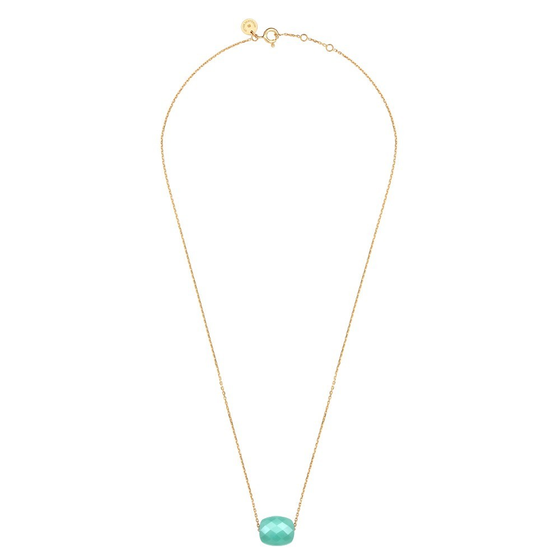 Necklace, Amazonite, Yellow Gold