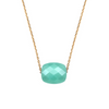 Collier, Amazonite, Or Jaune