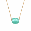 Collier, Amazonite, Or Jaune