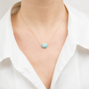 Collier, Amazonite, Or Jaune