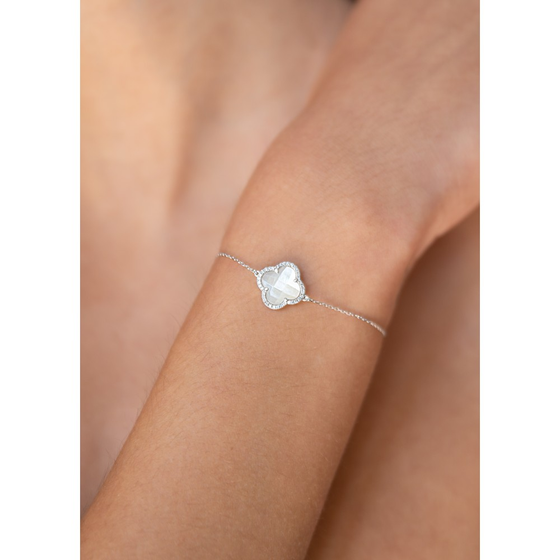 Bracelet, Mother Of Pearl, Diamonds, White Gold