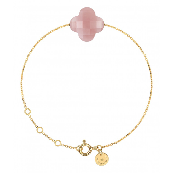 Bracelet, Guava Quartz, Yellow Gold