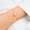 Bracelet, Guava Quartz, Yellow Gold