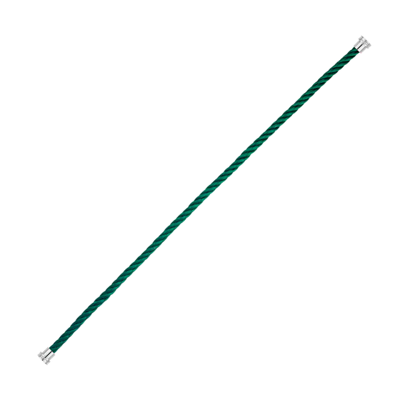 EMERALD GREEN CABLE FOR WHITE GOLD MEDIUM BUCKLE