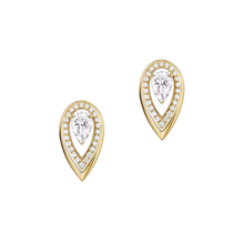  Fiery 0.25ct Yellow Gold Diamond Earrings