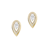 Yellow Gold Diamond Earrings Fiery 0.25ct