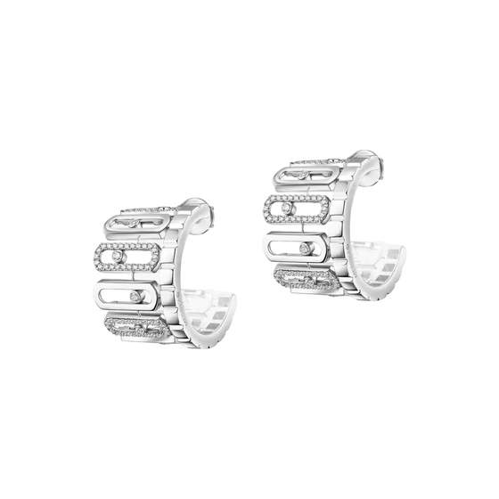 Move Iconica White Gold Diamond Earrings