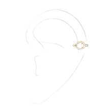  Yellow Gold Diamond Earrings My Twin Top Mono Earring PS 0.15ct