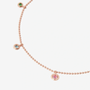 Rose Gold & Coloured Stone Bollicine Necklace