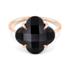 Bague, Onyx, Or Rose