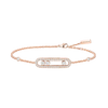 Bracelet pavé Baby Move Bracelet Diamant Or Rose