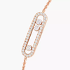 Baby Move Pavé Pink Gold Diamond Bracelet