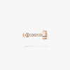 Move Uno pavé clip earring Move Uno 18-karat rose gold clip earring with brilliant-cut diamonds and one moving diamond.