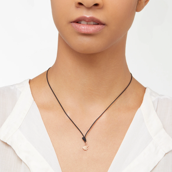 Rose Gold Angel Fish Charm