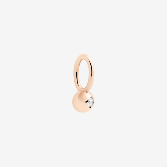 Rose Gold & White Diamond Bollicine Charm