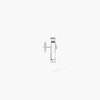 Move Uno single pavé stud earring Move Uno single diamond earring in white gold