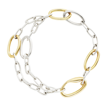  Silver & Gold Plated Silver Essentials Bracelet