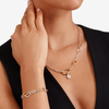Silver & Gold Plated Silver Essentials Bracelet