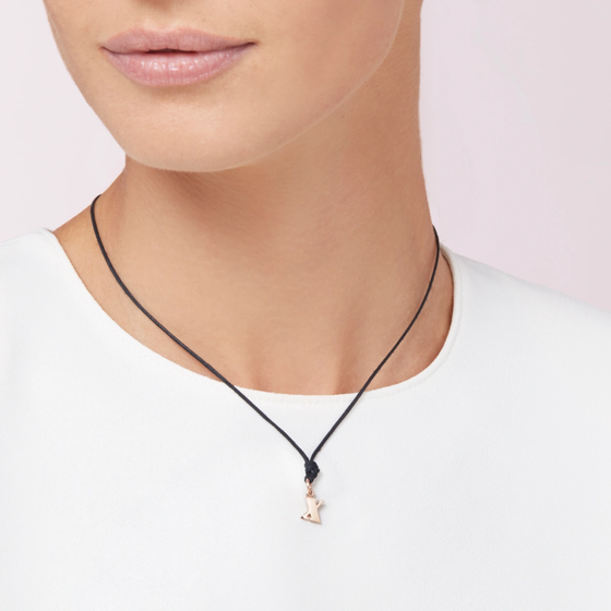 Pendentif Lettre X Or Rose