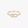 Move Uno Pavé Yellow Gold Diamond Ring