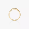 Move Uno pavé ring, small model Yellow gold diamond pavé ring Move Uno