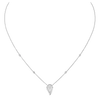 Collier Fiery 0,10ct Collier Diamant Or Blanc