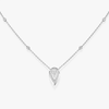 Collier Fiery 0,10ct Collier Diamant Or Blanc