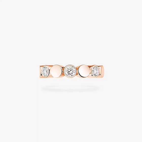 D-Vibes Mono Clip Earring Pink Gold Diamond Earrings