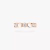 D-Vibes single clip earring Pink Gold Diamond Earrings
