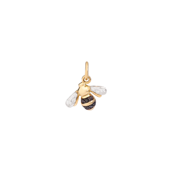 Pendentif Abeille Or Jaune, Diamants & Émail